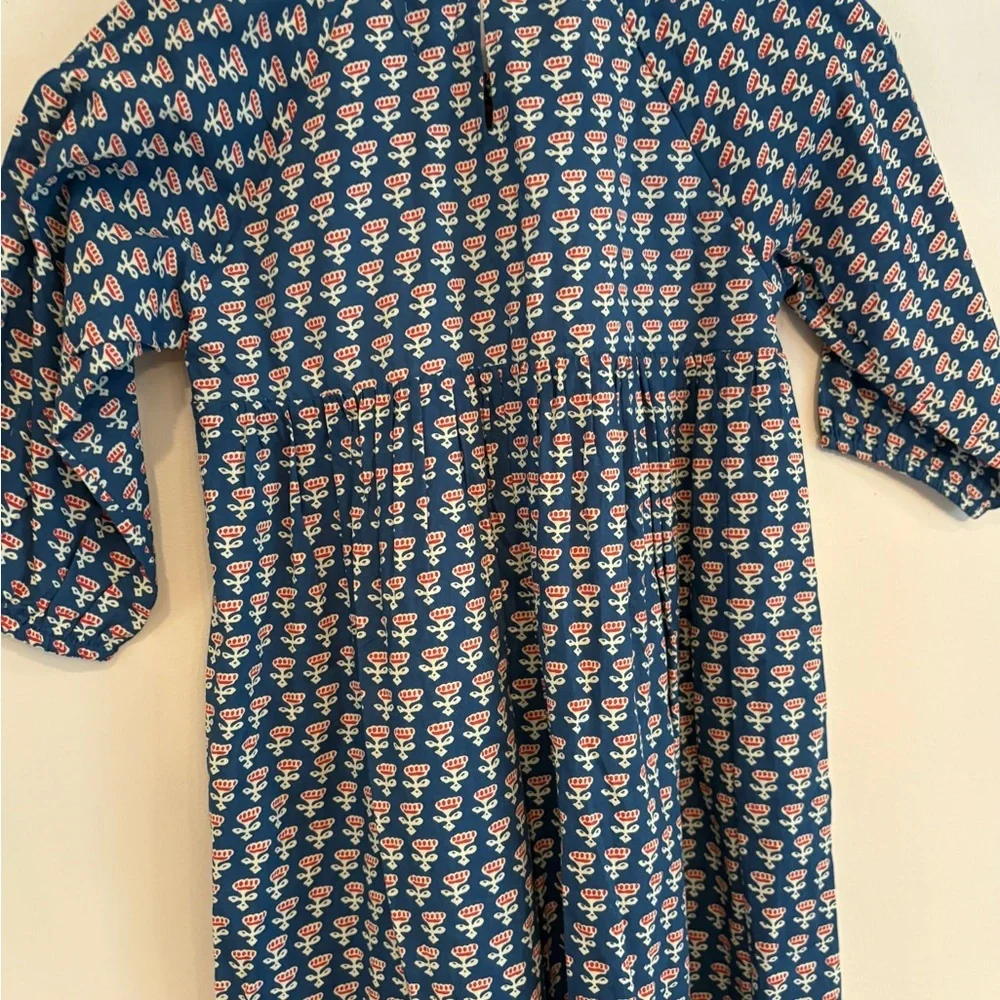 NWT Mer st Barth Sara floral print long sleeve popover dress size 8